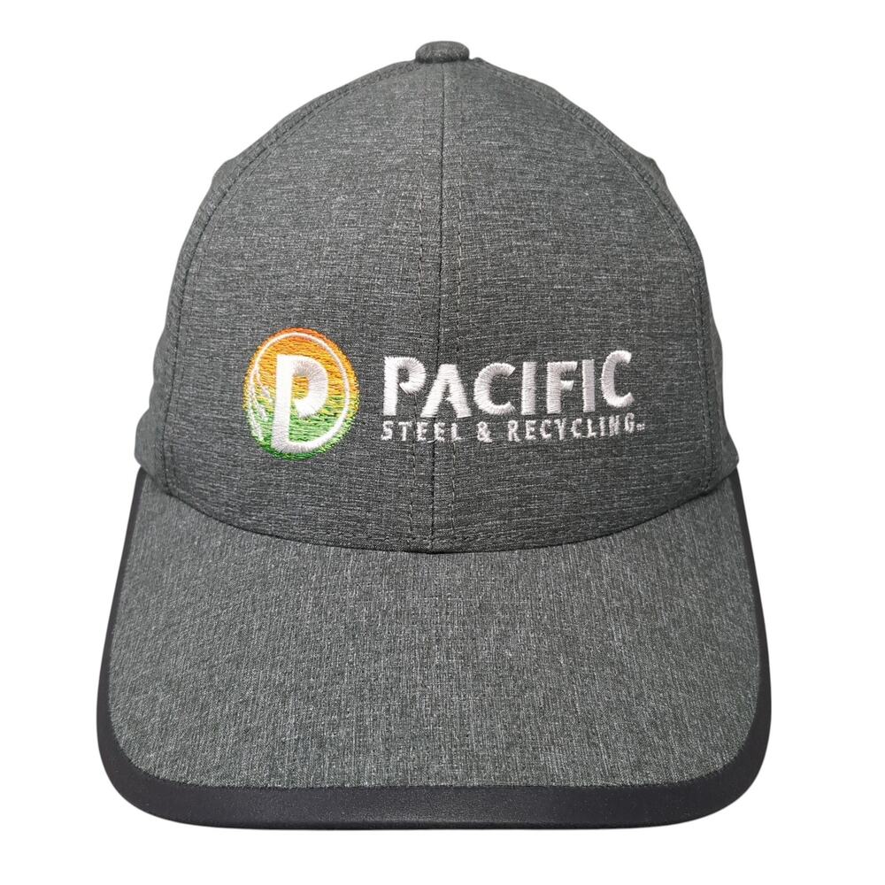 Pacific Steel & Recycling Strapback Baseball Cap Gray One Size Embroidered Ogio